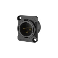 XLR panelová zásuvka Roxtone RX3MD-BG