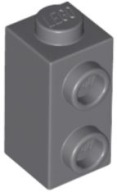 LEGO STĹPEL 1X1 S COPMI TMAVO SIVÁ Č. 32952