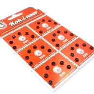 Čierne kovové patentky 5,5/5mm - 6 ks.