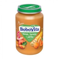 BoboVita Pyré, marhule, banány a jablká - 190 g