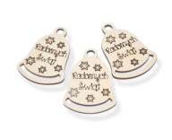 JOYY CHRISTMAS macrame cetka zvonček, 3 ks