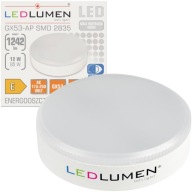 GX53 LED žiarovka 12W=85W 1242lm 120° Úspora energie Bez blikania 4000K