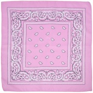 Bandana ružová šatka do vlasov bandana paisley badnanka bandana rock