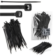 100x sťahovacie pásky Káblové pásky Zipsy 3,6 x 150 mm Silné UV sťahovacie pásky