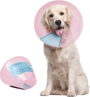 Pooperačný veterinárny obojok pre psov, mačky Veľkosť L 30-34 cm RUŽOVÝ