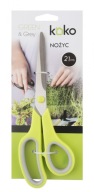 Univerzálne kuchynské nožnice, dĺžka čepele 8 cm, nožnice 21 cm Koko