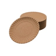 Jednorazové podnosy ECO KRAFT 18 cm, 100 kusov