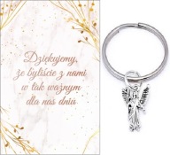 ĎAKUJEME HOSTOM DARČEK SVADOBNÝ ANJEL KĽÚČOVKA SPOMIENKY