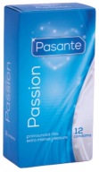 Pasante Passion Rebrované kondómy 12 kusov