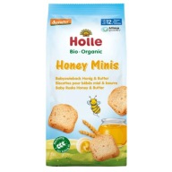 HOLLE Mini organické sucháre s medom a maslom