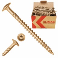 TESÁRSKE SKRUTKY NA DREVO 6x50 TORX TANIERE 100 ks WKCP-06050 KLIMAS