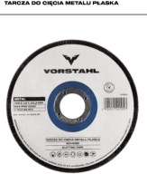 Plochý rezací kotúč na kov 115 x 1 mm, Vorstahl