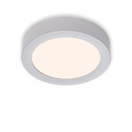 STROPNÝ ZÁKLAD - PRIVRCHOVÁ MONTÁŽ - STRIEBORNÁ - LED 12W - TEPLÁ