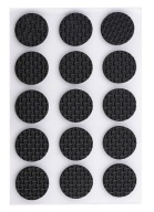 PLSTENÉ PENOVÉ PODLOŽKY NA NÁBYTOK, SAMOLEPIACA KLZÁVKA, FI 2,5cm, 15 ks