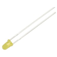 LED dióda 3mm, žltá, matná / 6014