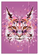 Zložka HERLITZ Wild Animals A4+ s gumičkou - RUŽOVÁ