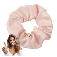 SATIN scrunchies gumička do vlasov ružová BEZPEČNÉ matné froté POHODLNÉ