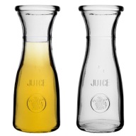 SKLENENÁ KARAFA NA VODU SKLENENÁ DŽVNA 250ml SADA LIMONÁDOVÝCH NÁPOJOV 2 ks.