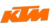 Oranžová vysekávaná nálepka KTM
