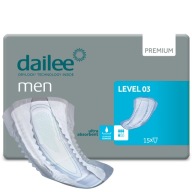 Absorpčné urologické anatomické pánske vložky Dailee Men Level 03 15 ks.