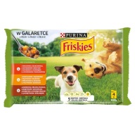 Purina FRISKIES Mäso pre dospelých v želé (4x100g)