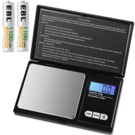 Presná mini váha na šperky 0,01 - 200g LCD podsvietenie 2xAAA čierna