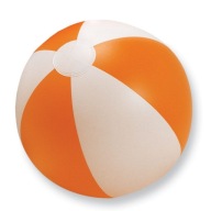 NAFUKOVANÁ PLÁŽOVÁ LOPTA Ø23,5cm - oranžová