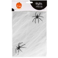 Pavučina s SPIDER, HALLOWEEN dekorácia, nylon