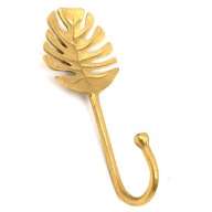 ZLATÝ LIST KOVOVÝ VEŠIAK 20cm 1 JEDNOHÁČIK