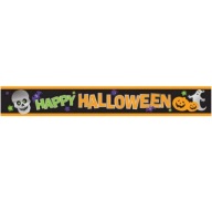 Fóliový banner HALLOWEEN, girlanda, STRAŠNÁ párty