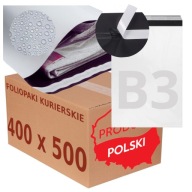 VEĽKÉ Fóliové balíky Kuriérske obálky 400x500 B3 vrece STRONG vrecia 50 ks.