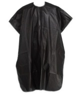 Kadernícka pelerína ČIERNA 145 / 95 cm