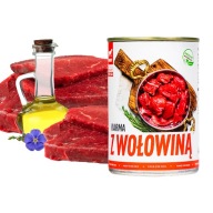 TUF TUF Mokré krmivo pre psov Hovädzie mäso 800g