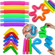 Pop Tubes Sensory Squishy Tubes Antistresová hrubá XXL hračka 6ks