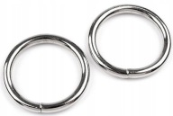 KOVOVÝ PRSTEŇ NA TAŠKU 3CM 30MM - NIKEL