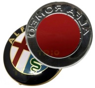 Logo znaku ZLATÝ odznak Alfa Romeo vpredu a vzadu