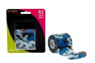 Elastická samolepiaca súdržná bandáž Rea Tape 5cm x 4,5m camo modrá