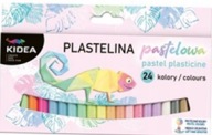 KIDEA SCHOOL Plastelína 24 PASTELOVÝCH FARIEB