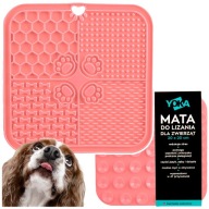 Vanička na LIZING MAT pre psov 20x20cm ANTISTRESOVÁ veľká XL RUŽOVÁ