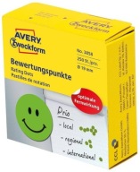 Nálepky na tvár Avery smajlíka 250 ks