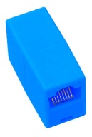 KONEKTOR RJ45 RJ-45 SÚDŇOVÁ LAN 8p8c 2xZÁSUVKA modrá