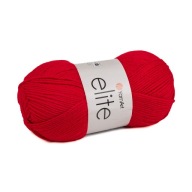100g priadza 100% akryl YarnArt Elite červená 41