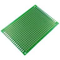 Prototyp DPS 5x7 cm, jednostranný, 432 otvorov, potlač 2,54 mm