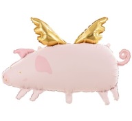 PIG fóliový balón s krídelkami, 70 cm, na HEL