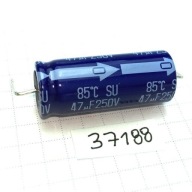 Kondenzátor Elektrolyt 47uF 250V 13x32 Panasonic SU ECE-B axiálny x2