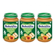 Bobovita Dezert Broskyňa jablko kiwi 3x190g