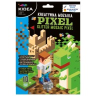 KIDEA Creative Pixel mozaika + omaľovánka, súprava na penové pečivo