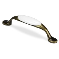 RETRO NÁBYTKOVÁ ÚCHYTKA PORCELÁN KUCHYŇSKÁ SKRIŇOVÁ ÚCHYTKA ZÁSUVKY 96MM