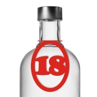 Prívesky na fľaše alkohol vodka 18 NARODENINY x10