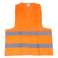 VÝSTRAŽNÁ VESTA ORANŽOVÁ SV-02 S CERTIFIKÁTOM